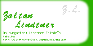 zoltan lindtner business card